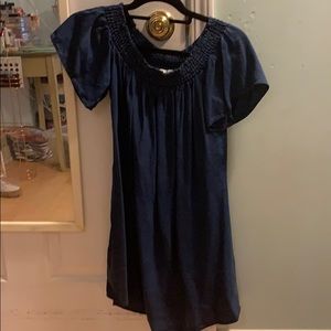Abercrombie dark chambray off the shoulder dress